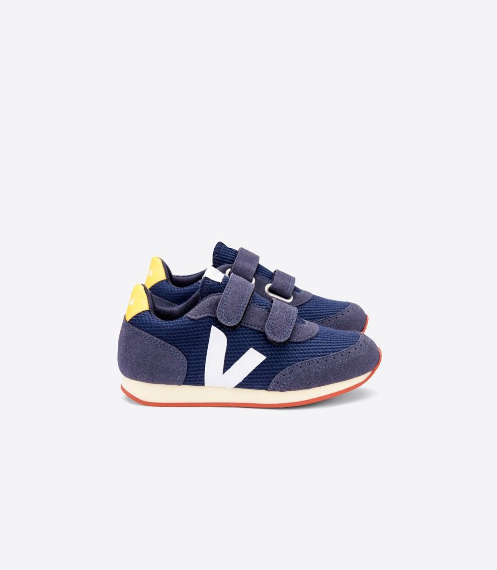 Veja Trainers Kids Navy/White - Arcade B-mesh - LUPA-89601